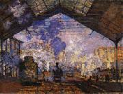 Claude Monet Gare Saint-Lazare Spain oil painting artist
